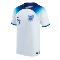 Koszulka piłkarska Anglia Bukayo Saka #17 Strój Domowy MŚ 2022 tanio Krótki Rękaw